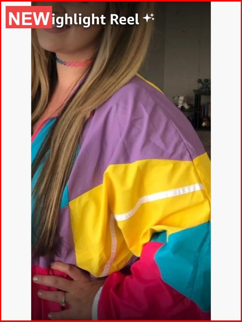 Unisex Retro Windbreaker - Runs Large for Baggy Fit - Long Sleeve Zip-Up Jacket - Picture 7 of 7